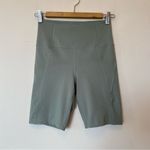 Girlfriend Collective High Rise Compressive Biker Shorts 8.5” Agave Green Small Photo 1