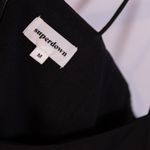 superdown  Chiffon Tank Strap Ruched Side Slit Mini Cocktail Party Dress Black M Photo 1