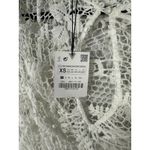 ZARA  White Crochet Lace Gauzy Babydoll Mini Dress Size XS NEW with Tags Photo 5