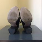 Kurt Geiger Carvela Black Side Zip Gold Metal Trim Block Heel Boots $245 EUC 6 Photo 8