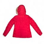 Hunter Down Puffer Coat XS Red Fur Trim Hood Water Resistant Winter Jacket Photo 1