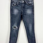 AMO Stix Vixen Destroy Distressed Gray Jeans Revolve Size 28 Black Photo 1