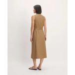 Everlane The Linen Belted Midi Dress 8 Tan Flax Minimalist Quiet Luxury Elegant Photo 6