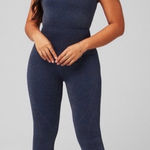 Wild Fable Fabletics SEAMLESS LUREX JUMPSUIT Deep Navy Sparkle Large NWT Photo 0