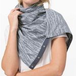 Lululemon Vinyasa Scarf *Rulu Blue Shuttle Jacquard Shade Chambray Photo 0
