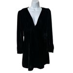 ZARA  Black Velvet babydoll Dress size L Photo 1