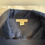 Studio West  Women’s Dark Blue Thin Denim Jacket Photo 2