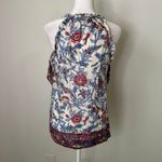 J.Crew Point Sur white, blue & red paisley tank top size 4 Photo 4