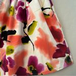 Worthington purple and pink watercolor floral A-line full skirt size 8 Photo 7