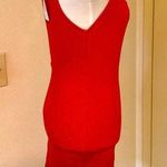 ZARA Red Mini Dress with Cut Out Photo 6