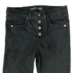 Veronica Beard Black Raven High Rise Button Fly Skinny Jeans Size 26 Denim Photo 7