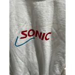 Comfort Colors Sonic Drive-In Sweatshirt White Crewneck Size S 80s Style Promo Photo 1