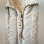 Columbia Cream Teddy pullover Plush Fuzzy Texture Photo 4