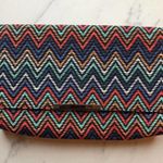 Jessica McClintock  Nora Straw Chevron Purse NWOT Photo 9