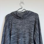 Cloth & Portrait Black Gray Cowlneck‎ Tunic Top NWT Large Photo 3