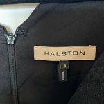 Halston Heritage Halston Effie Cowl Neck Sleeveless Metallic Shimmer Dress Photo 5