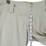 Adidas Golf Capri Pants Womens 8 Beige Climacool Ripstop Logo Athletic Casual Photo 6