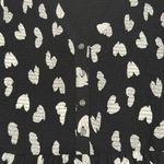 Maeve Meave Anthropologie Hearts Black‎ And White  Smocked Long Sleeve Dress Size XS Photo 3