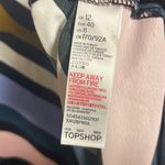 Topshop  Multi Color Stripe Open Back Maxi Dress Size 8 Photo 4