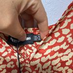 Pretty Little Thing Red and Cream High Low Dress Photo 8