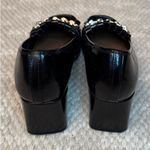 ASOS Black Loafers with Gold Chain Detail Photo 3