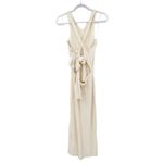 ALC Frank A.L.C. Ivory Knit Caleb Dress Cross-back Tie Midi Size S Photo 3