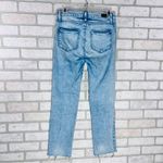 Paige Hoxton Straight Ankle Leg Raw Hem Distressed Jeans Pasadena Wash Size 27 Photo 6