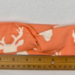 Handmade Buck Forest Orange & White Faux Turban Knottie Photo 4