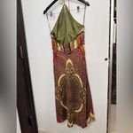 Nicole Miller Y2K  Halter 100% Silk Dress Size 10 Photo 4