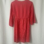Diane Von Furstenberg Diane von Furstenburg Soleil Swim Beach Eyelet Cover Up Coral Pink Linen Small Photo 6