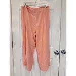 Silk House 100% Silk Cropped Wide Leg Drawstring Pants‎ Size S Peach Pink Photo 3