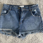 Rolla's Dusters High Rise Slim Cut Off Jean Shorts Size 28 Medium Wash Blue Photo 0