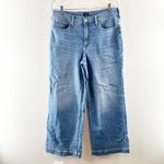 J.Crew Classic High Rise Wide-Leg Jeans in All Day Stretch Denim Blue 31 / 12 Photo 1