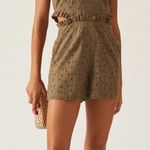Hutch Anthropologie  Solid Halter Romper Photo 0