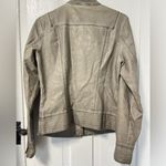 Max jeans NWT  full zip moto style faux leather jacket size medium  (Flaw) Photo 1
