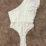 SheIn white one should ruffle sleeve body suit Photo 1