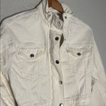 Abercrombie & Fitch NEW A&F Cream Bomber Jacket Denim Full Zip Snap Front Pockets Western Fall Photo 1