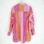 Beach Riot  Alexa Striped Button Down Bathing Suit‎ Cover Up LP Photo 1