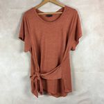 Bobeau Plus Size Tie front Asymmetrical Knit Top 2X Photo 5