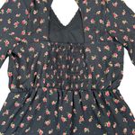 Disney  Princess Black Roses Boho Shorts Long Sleeve Romper Size Large Photo 8