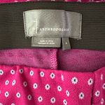 Anthropologie  Mikayla Cropped Flare Pants Pull On Mod Size Small Pink Purple Photo 5