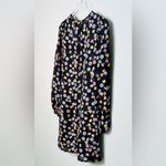 Dorothee Schumacher Floral Confetti Print Structured Volumes Dress Size 3 NWT Black Photo 6