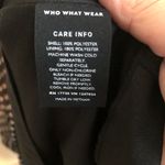 Who What Wear Black Abstract Floral MIDI Dress Photo 4