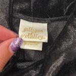 Vintage Velvet Mock Neck Top Black Size XL Photo 2