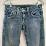 True Religion  Jeans Womens Size‎ 28 Straight Leg Distressed Low Rise Vintage Y2k Photo 1