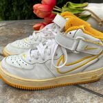 Nike Air Force 1 Mid SC White / University Gold Youth 5 Women’s 6.5 Photo 1