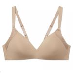 NWT Warners Cloud 9® Super Soft Wireless Lift Comfort Bra Size 36D Tan Photo 2