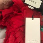 Gucci NWT  red floral shirt dress Photo 11