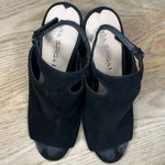 Via Spiga Prim Block Heeled Sandal Black Suede Mule Block Heel Women’s Size 9.5 Photo 5