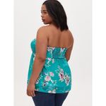 Torrid Green Mesh Strapless Twisted Babydoll Tank Top 00 Photo 2